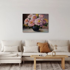Obraz - Obraz olejny, Kwiaty w wazonie (70x50 cm)