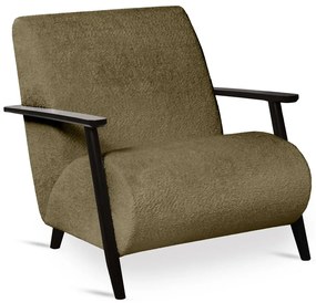 Zielony Fotel Drewniany Lisek B3-H05