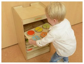 Szafeczka do przechowywania tabliczek edukacyjnych i gier masterkidz 10 sztuk kółka