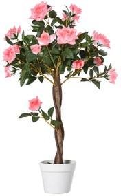 Outsunny Drzewko Szrtuczne, Sztuczna Roślina w Cementowej Donicy, Sztuczna Roślina