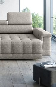 Narożnik CAMPO S z elektryczną regulacją siedziska Lewostronny w tkaninie MEMPHIS 05 WERSAL