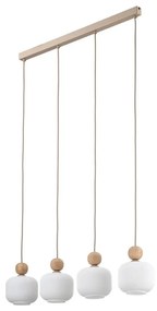 Lampa wisząca na przewodzie BALLO 4xE14/10W/230V beżowa