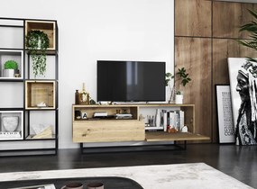Szafka RTV na płozach Enjoy z półką i szufladą dąb artisan