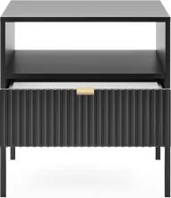 NAYA Stolik nocny S 54 czarny | czarny stelaż