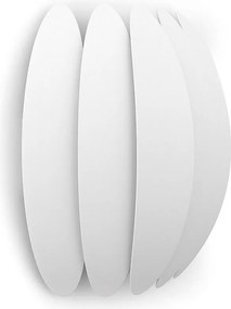 Lampa ?cienna PETAL styl nowoczesny - Wysoko?? 25 cm - LED SMD 20W - 2059lm - 3K - IP20 - stal i biel