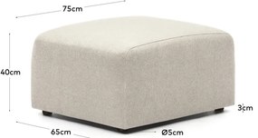 Beżowy podnóżek Neom – Kave Home