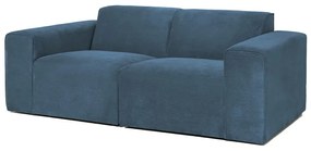 Niebieska sztruksowa sofa 202 cm Sting – Scandic