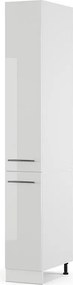 Szafka aptekarska biały wysoki połysk 30x58x206.8 fame-line