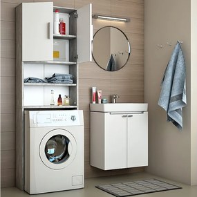 Szafka na pralkę beton 64x26x190