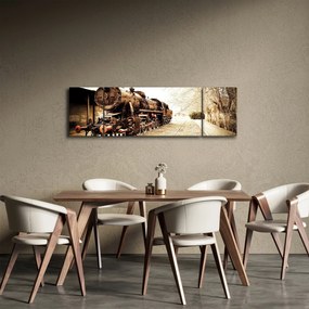 Obraz - Zabytkowa lokomotywa (170x50 cm)