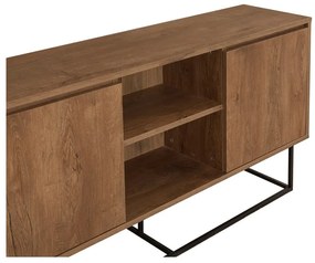 Niska komoda w dekorze orzecha 140x72 cm Rodez – Kalune Design