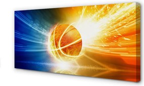 Obraz drukowany na płótnie Wieczorny Trening Koszykówki