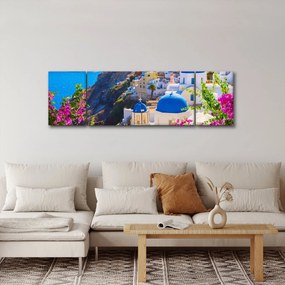 Obraz - Santorini, Grecja (170x50 cm)