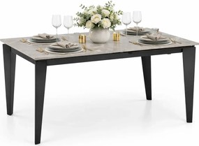 Rozkładany stół z blatem imitującym marmur R7-H91