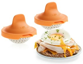 Silikonowe foremki na jajka w koszulkach zestaw 2 szt. Pouched egg cooker – Lékué
