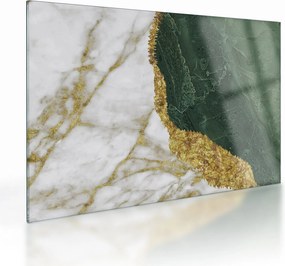 Obraz na szkle - Zielony marmur N⁰3 (70x50 cm)