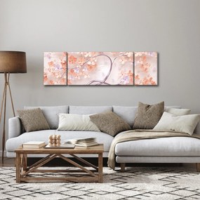 Obraz kwiatów drzewa koralowego - abstrakcja (170x50 cm)
