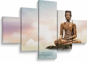 Obraz - Budda nadzorujący ziemię (125x70 cm)