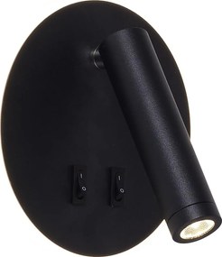 Zuma Line W4107-BK-LED Oprawa punktowa natynkowa CIRCA LED 5,5 W/230 V + LED 2,5 W czarna