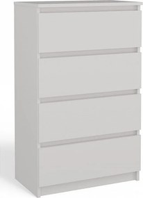 Komoda Malwa M4 | Biała | 70x40x97 cm | Nowoczesna 4 Szuflady
