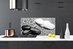 Panel Kuchenny Deszcz Na Gładkich Kamieniach