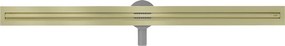 Mexen Flat 360° Slim odpływ liniowy obrotowy 150 cm, złoty szczotkowany - 1A41150