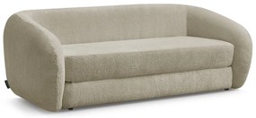 Jasnobrązowa rozkładana sofa z tkaniny szenilowej 228 cm Neyo – Bobochic Paris