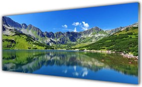 Panel Szklany Spokój Górskiego Jeziora