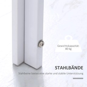 HOMCOM Stół jadalny Stół kuchenny duży stół, nowoczesny design, 120 cm x 60 cm x 75 cm, Biały