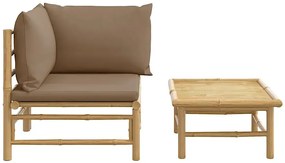 Elegancki zestaw ogrodowy z bambusa L4-N84