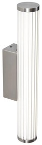 Retro Kinkiet / Lampa scienna Gunmetal 40 cm z LED IP44 - Coco Retro Oswietlenie wewnetrzne