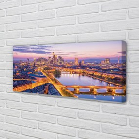 Fotoobraz na płótnie Nocna Panorama Berlina