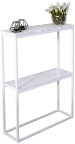 Biała konsola loft w połysku - Carello 5X