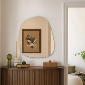 Lustro brązowe Base B28 66×76