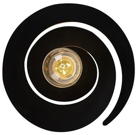 Inteligentna lampa sufitowa z kloszem spiralnym w kolorze czarnym, w tym Wi-Fi A60 - Scroll Nowoczesny Oswietlenie wewnetrzne