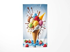 Ręcznik plażowy XXL szybkoschnący DOLCINO kolorowy 150 x 210 cm, 100% mikrofibra