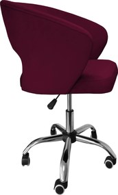 Fotel obrotowy AURA tkanina Welur krzesło biurowe : Kolor Stelaża - Chrom, Kolor tkaniny - VELVET - MG02, Typ siedziska - Siedzisko obrotowe 360°, Typ tkaniny - Velvet