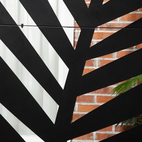 Outsunny Parawan Zewnętrzny 122x198 cm Design Liścia Palmy Stabilne Noggi | Aosom PL