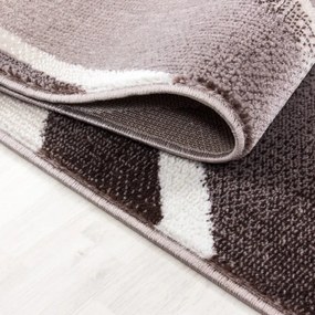 Dywan nowoczesny Parma linie brązowy 80 cm x 300 cm