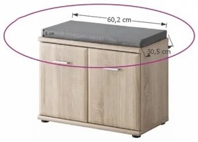 Siedzisko do szafki Mario New F,  szary