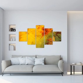 Obraz - Jesienne liście (125x70 cm)