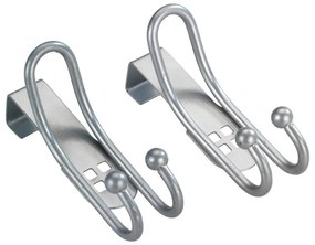 Zestaw 2 haczyków na drzwi w kolorze srebra Wenko Door Hook