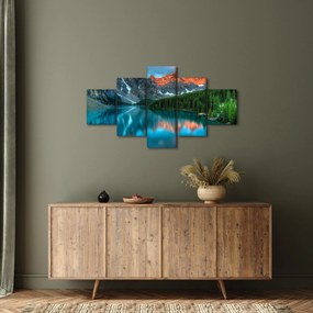 Obraz turkusowego jeziora (125x70 cm)
