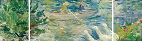 Obraz - Berthe Morisot, Girl in a Boat with Geese, reprodukcje (170x50 cm)