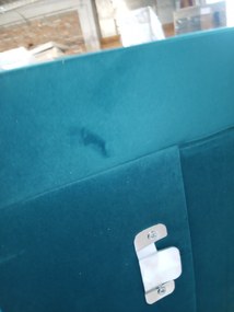 PROMOCJA Rozkładany zestaw wypoczynkowy w kształcie U VENORIA 285x146 cm, petrolejowy + 2 poduszki GRATIS II. gatunek