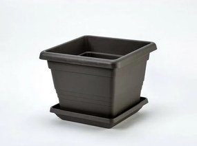 Plastia Podstawka pod doniczkę Lotos 60 x 60, antracyt