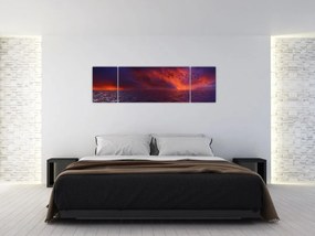 Obraz morza z ptakami (170x50 cm)
