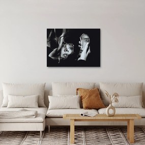 Obraz - Spojrzenie w lustro (70x50 cm)