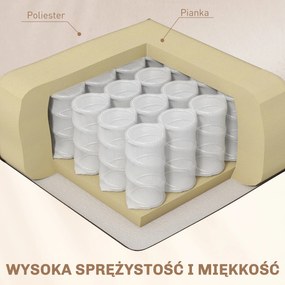 HOMCOM Fotel masujący z funkcją leżenia składany z podnóżkiem i stolikiem beżowy wygodny | Aosom PL