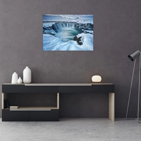 Obraz na szkle - Wodospad Bogów, Islandia (70x50 cm)